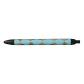 Rode Norfolk Terrier Zwarte Inkt Pen (Voorkant)