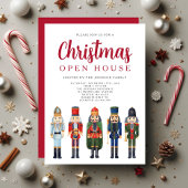 Rode notenkraker Kerst Open Huis Kaart