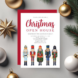 Rode notenkraker Kerst Open Huis Kaart