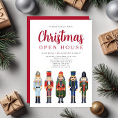 Rode notenkraker Kerst Open Huis Kaart