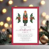 Rode Notenkraker Kerstfeest Kaart