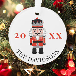 Rode Notenkraker Prins Kerstfoto Ornament