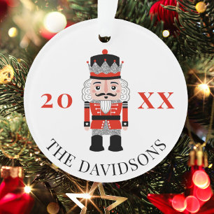 Rode Notenkraker Prins Kerstfoto Ornament