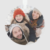 Rode Notenkraker Prins Kerstfoto Ornament (achterkant)