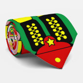 Rode Notenkraker Soldaat Kerstmis Stropdas (Opgerold)