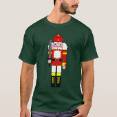 Rode Notenkraker Soldaat Kerstmis T-shirt (Voorkant)