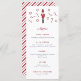 Rode Notenkraker Suikerstokjes Familie Kerstfeest Menu