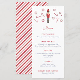 Rode Notenkraker Suikerstokken Familie Kerstfeest Menu