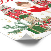 Rode Notenkraker Winter Onederland Warme Chocolade Poster (Hoek)
