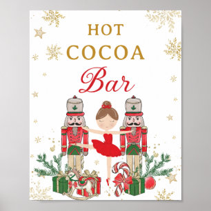 Rode Notenkraker Winter Onederland Warme Chocolade Poster