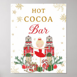 Rode Notenkraker Winter Onederland Warme Chocolade Poster