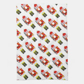Rode Notenkrakers Kerstmis Theedoek (Verticaal)