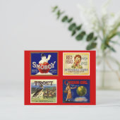  rode NW-adverteren appelkrat, WA of Briefkaart (Staand voorkant)