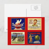  rode NW-adverteren appelkrat, WA of Briefkaart (Voorkant / Achterkant)