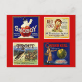  rode NW-adverteren appelkrat, WA of Briefkaart (Voorkant)