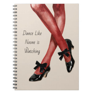 Rode Nylons Dansen Alsof Niemand Kijkt Notitieboek