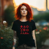 Rode Occulte Symbolen T-shirt
