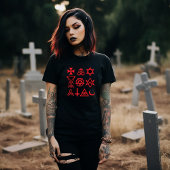 Rode Occulte Symbolen T-shirt