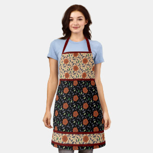 Rode Ochre Flowers met Schort van bladeren