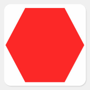 Rode Octagon Sticker (voor koks leeftijd 12+)