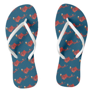 Rode Octopus Bierliefhebber Teenslippers
