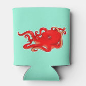 Rode octopus blikjeskoeler (Achterkant)