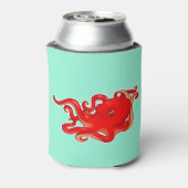 Rode octopus blikjeskoeler (Blikje Achterkant)