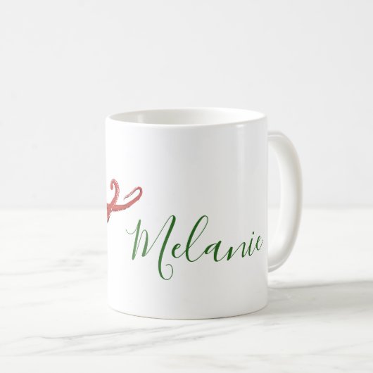 Rode octopus koffiemok (Voorkant rechts)