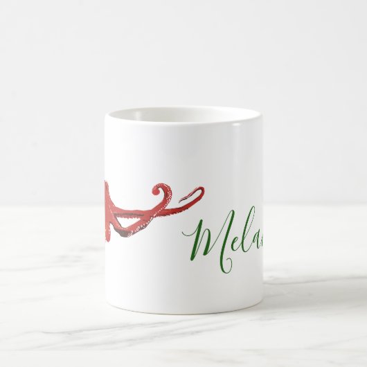 Rode octopus koffiemok (Center)