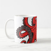 Rode octopus koffiemok (Links)