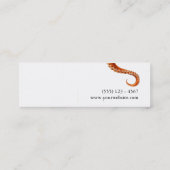 rode octopus mariene biologie nautische nr. 2 mini visitekaartje (Achterkant)