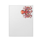 Rode Octopus Notitieblok (Linkerzijde)