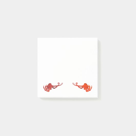 Rode octopus post-it® notes (Voorkant)