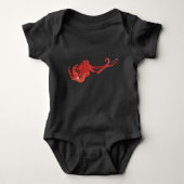 Rode octopus romper (Voorkant)