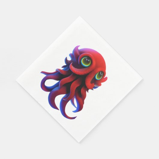 Rode octopus servet (Hoek)