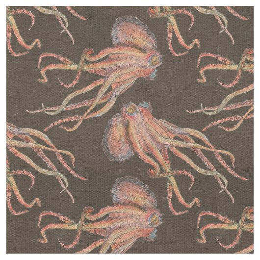 Rode octopus stof (Close Up)