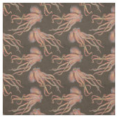 Rode octopus stof (Swatch)