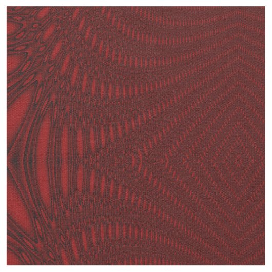 Rode Octopus Tentakels Patterned Craft Fabric Stof (Close Up)