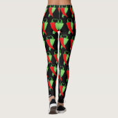 Rode of groene chili personaliseren Schattigee vro Leggings (Achterkant)