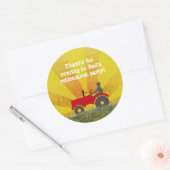 Rode of Groene Trekker Pensionering Party Sticker (Envelop)