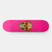 Rode ogeensuiker schedel Zombie Hot Roze skateboar Persoonlijk Skateboard (Horizontaal)