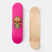 Rode ogeensuiker schedel Zombie Hot Roze skateboar Persoonlijk Skateboard (Voorkant)