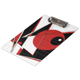 Rode ogen die Klembord bekijken