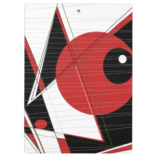 Rode ogen die Klembord bekijken (Achterkant)