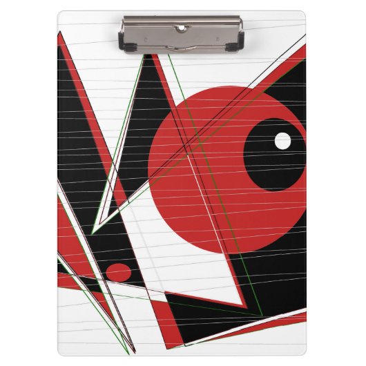 Rode ogen die Klembord bekijken (Voorkant)