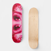 Rode Ogen Persoonlijk Skateboard (Voorkant)