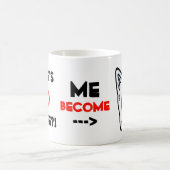 Rode ogen pointe oren vampier-achtig wezen koffiemok (Center)