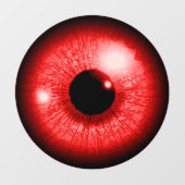 Rode ogen raamsticker (Vel)