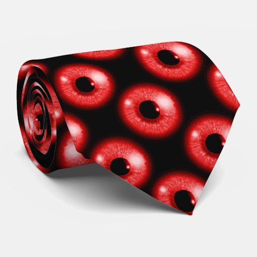 Rode ogen stropdas (Opgerold)