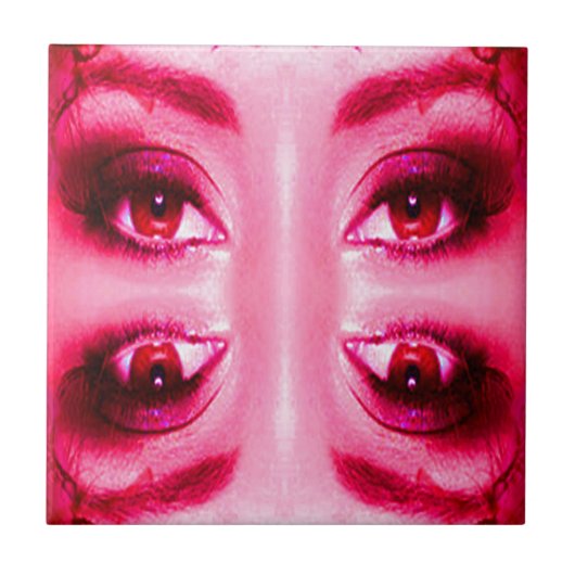 Rode Ogen Tegeltje (Voorkant)